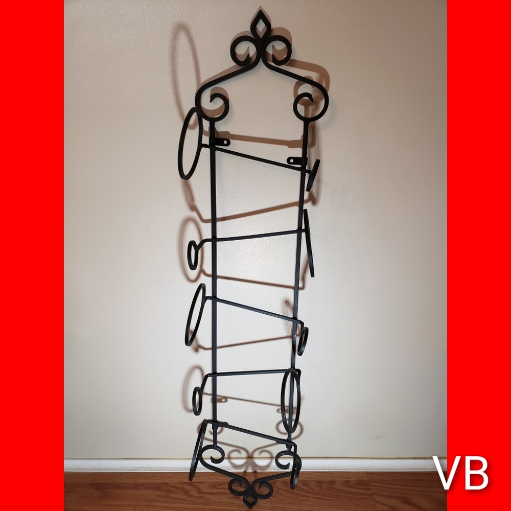 Wrought Iron Mountable Wine Bottle Rack.